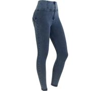 Freddy Jeggings push up WR.UP® 7/8 superskinny vita alta con zip Denim Blu Scuro-Blue Seams Donna Extra Small