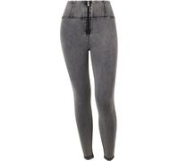 Freddy Jeggings push up WR.UP® 7/8 superskinny vita alta con zip Light Grey-Seams Black Donna Extra Small