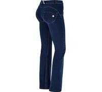 Freddy Jeggings push up WR.UP® flare vita regular tessuto ecologico Dark Jeans-Yellow Seam Donna Xx Large