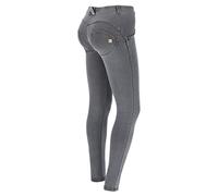 FREDDY - Jeggings Push Up Wr.up® Skinny In Cotone Organico, Donna, Denim Grigio, Extra Small