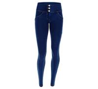 FREDDY - Jeggings Push Up WR.up® Skinny Vita Media in Cotone Organico, Denim Scuro, Small