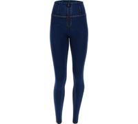 Freddy Jeggings push up WR.UP® superskinny vita alta con zip Dark Jeans-Yellow Seam Donna Large
