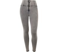 Freddy Jeggings push up WR.UP® superskinny vita alta con zip Light Grey-Seams Black Donna Extra Small