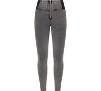 Freddy Jeggings push up WR.UP® vita alta con fasce elastiche Light Grey-Seams Black Donna Large