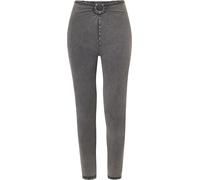 Freddy Jeggings WR.UP 7/8 superskinny vita alta con anello Light Grey-Seams Black Donna Extra Large
