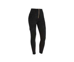 FREDDY - Jeggings Wr.up® Stile Cargo Con Vita Alta E Lunghezza 7/8, Donna, Denim Nero, Small