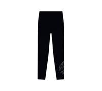 FREDDY - Leggings 7/8 Vita Alta in Jersey con Dettagli Floreali, Donna, Nero, Extra Large