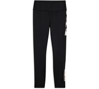 Freddy Leggings 7/8 vita alta in tessuto tecnico con banda floreale Black-All Flow Grey+Bronze Donna Extra Small