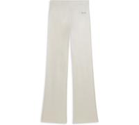 FREDDY Leggings Donna a Zampa in Felpa Elasticizzata con Logo Minimal