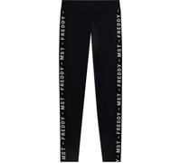 Freddy Leggings con bande laterali e scritta MST Nero Donna Small
