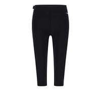 FREDDY - Leggings Corsaro con Stampa Argento su Un Fianco, Donna, Nero, Small