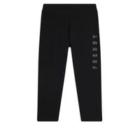 FREDDY - Leggings Corsaro Vita Regular con Logo Glitter sul Fianco, Donna, Nero, Extra Small