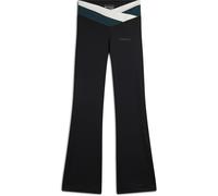 Freddy Leggings flare vita alta a incrocio bicolore Black-White-Green Donna Large