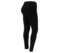 FREDDY - Leggings Sportivi Vita Regular Jersey Elasticizzato, Nero, Extra Small