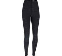 Freddy Leggings SuperFit ecologici traspiranti fantasia all over Black Pied De Poule Donna Extra Small