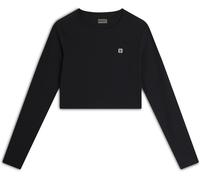 Freddy Maglia corta con maniche lunghe tessuto tecnico costine Nero Donna Xx Large