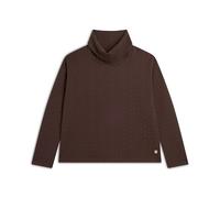 FREDDY - Maglia Donna in Felpa Bonded A Trecce con Collo A Tubo, Donna, Marrone, Large