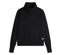 FREDDY - Maglia in Tricot con Collo Alto Lavorato A Trecce, Donna, Nero, Extra Large