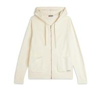 FREDDY - Maglia in Tricot con Zip E Cappuccio Lavorato A Trecce, Donna, Beige, Extra Small