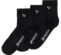 Freddy Pack 3 Calzini alla Caviglia Donna in Misto Cotone Nero Donna 39/42