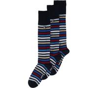 Freddy Pack 3 Calzini Lunghi a Righe in Cotone Elasticizzato Assortito Uomo 39/42
