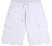 Freddy Pantaloncini corti wide leg in jersey con tasche laterali Bianco Donna Large