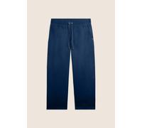Freddy Pantalone Cropped in Popeline elasticizzato Dark Denim da Donna M Blu