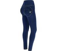 Freddy Pantalone WR.UP® skinny vita alta lunghezza regular in denim elasticizzato Jeans Scuro-Cuciture Gialle Donna Extra Small