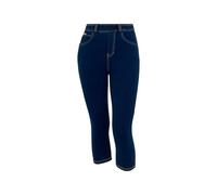 FREDDY - Pantaloni Capri Effetto Denim con 5 Tasche, Donna, Denim Scuro, Small