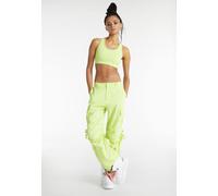 FREDDY - Cargo Pants, Pantaloni Cargo con Doppie Tasche e Coulisse Intermedia, Verde, Large