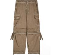 Freddy Pantaloni cargo da donna in tessuto popeline effetto used Cobblestone Cold Dyed Donna Medium