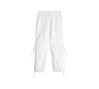 FREDDY - Pantaloni Cargo da Donna in Tessuto Popeline Tinto Capo, Donna, Bianco, Extra Small