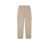 FREDDY Pantaloni Cargo Donna in Popeline Elasticizzato Tasche con Ricami Sangallo e Fondo con Elastico