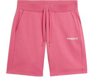 Freddy Pantaloni Corti con piccolo Logo in Glitter Cashmere Rose Donna Medium