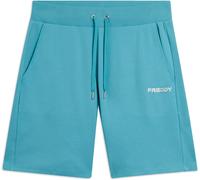 Freddy Pantaloni Corti con piccolo Logo in Glitter Milky Blue Donna Medium