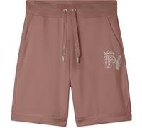 Freddy Pantaloni corti con Risvolto e Logo Strass Light Mahogany Donna Medium