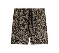 FREDDY - Pantaloni Corti da Donna Wide Leg in Viscosa Leopardata, 100% Viscosa