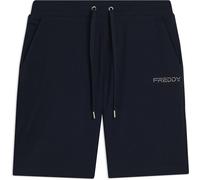 Freddy Pantaloni Corti in Jersey con Coulisse e Logo Dark Sapphire Donna Small