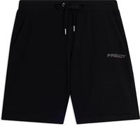 Freddy Pantaloni Corti in Jersey con Coulisse e Logo Nero Donna Medium