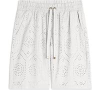 Freddy Pantaloni corti in mussola con dettagli Sangallo White Sand Donna Extra Small