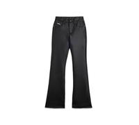 FREDDY - Pantaloni Flare in Similpelle con Vita Regular, Donna, Nero, Large