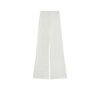 FREDDY - Pantaloni in Costina dal Fondo Flare con Spacchi Laterali, Donna, Bianco, Small
