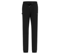 FREDDY - Pantaloni in Interlock con Stampa Argento E Fondo A Polsino, Donna, Nero, Medium