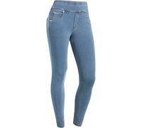 Freddy Pantaloni N.O.W.® skinny vita risvoltabile in jersey denim Denim Light Blue-Blue Seams Donna Xx Large