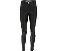 Freddy Pantaloni push up WR.UP® 7/8 superskinny similpelle ecologica Nero Donna Extra Large