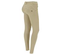 FREDDY - Pantaloni Push Up Wr.up® Curvy Tessuto Navetta Ecologico, Donna, Beige, Small