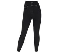 FREDDY - Pantaloni Push Up WR.up® Curvy Tessuto Navetta Ecologico, Donna, Nero, Large