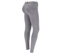 FREDDY - Pantaloni Push Up WR.up® Skinny Cotone Organico Vita Regular, Grigio, Extra Small