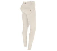 FREDDY - Pantaloni Push Up Wr.up® In Jersey Drill Ecosostenibile, Donna, Beige, Small