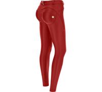 Freddy Pantaloni push up WR.UP® vita alta in similpelle ecologica Deep Claret Donna Extra Small